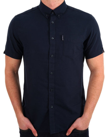 Ben Sherman Signature Organic Oxford-Hemd Marineblau
