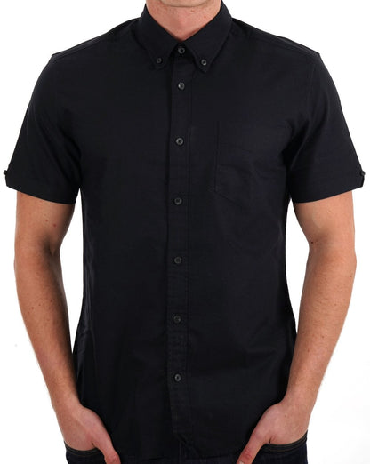 Ben Sherman Signature Organic Oxford-Hemd Schwarz