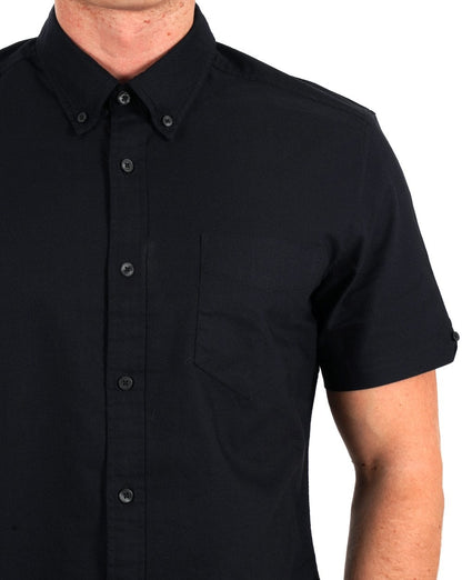 Ben Sherman Signature Organic Oxford-Hemd Schwarz