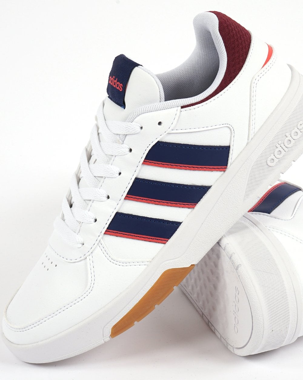 Adidas Courtbeat Sneakers Weiß/Dunkelblau/Rot