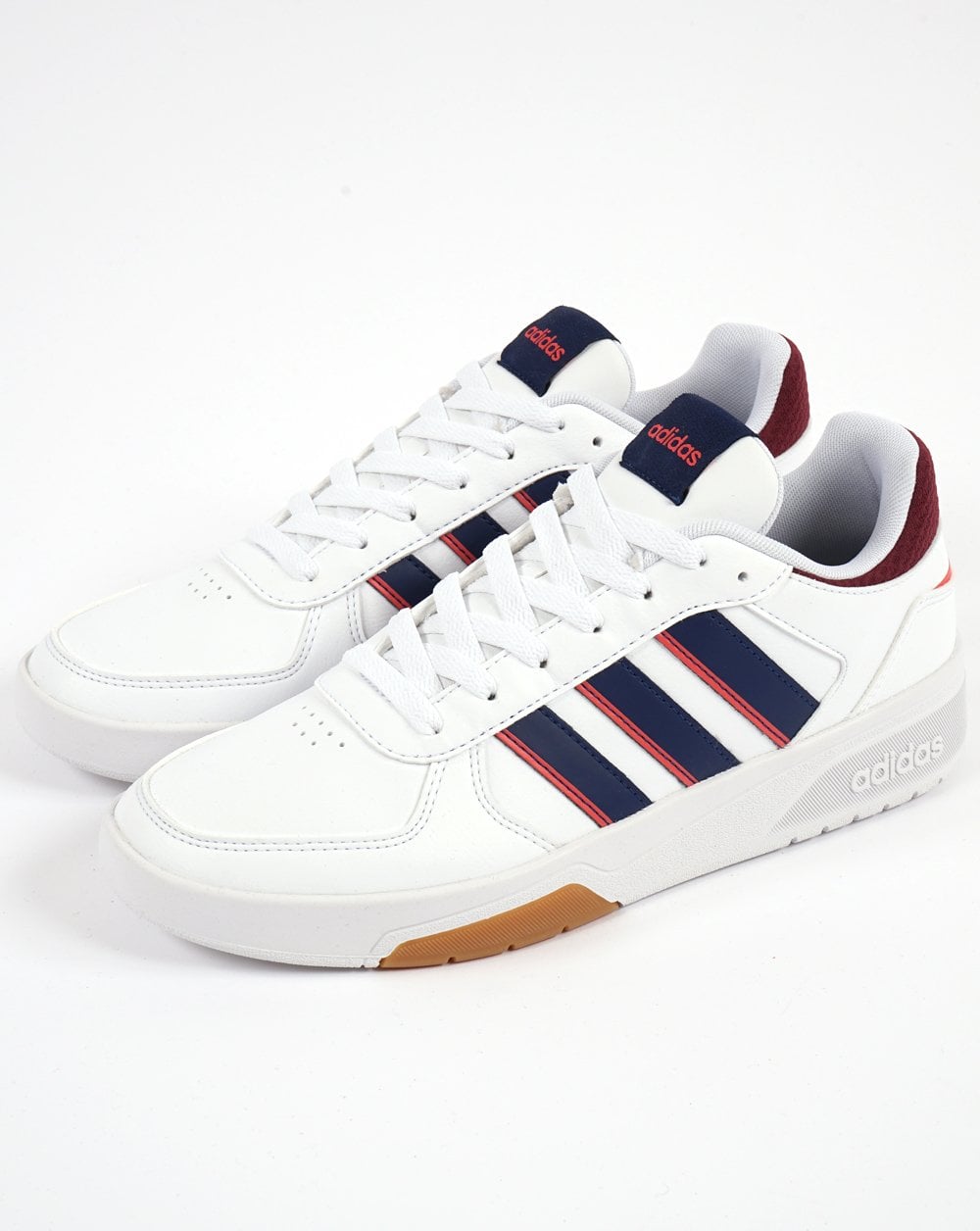 Adidas Courtbeat Sneakers Weiß/Dunkelblau/Rot