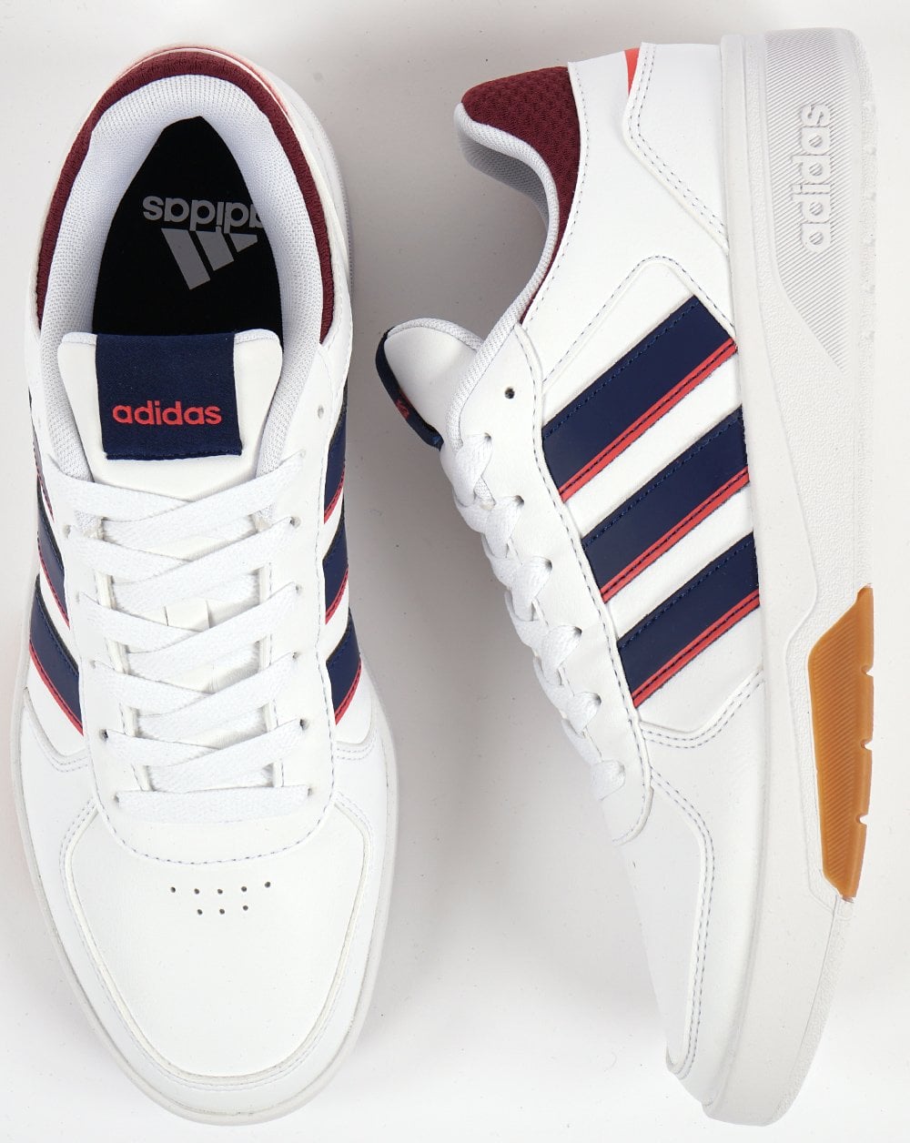 Adidas Courtbeat Sneakers Weiß/Dunkelblau/Rot