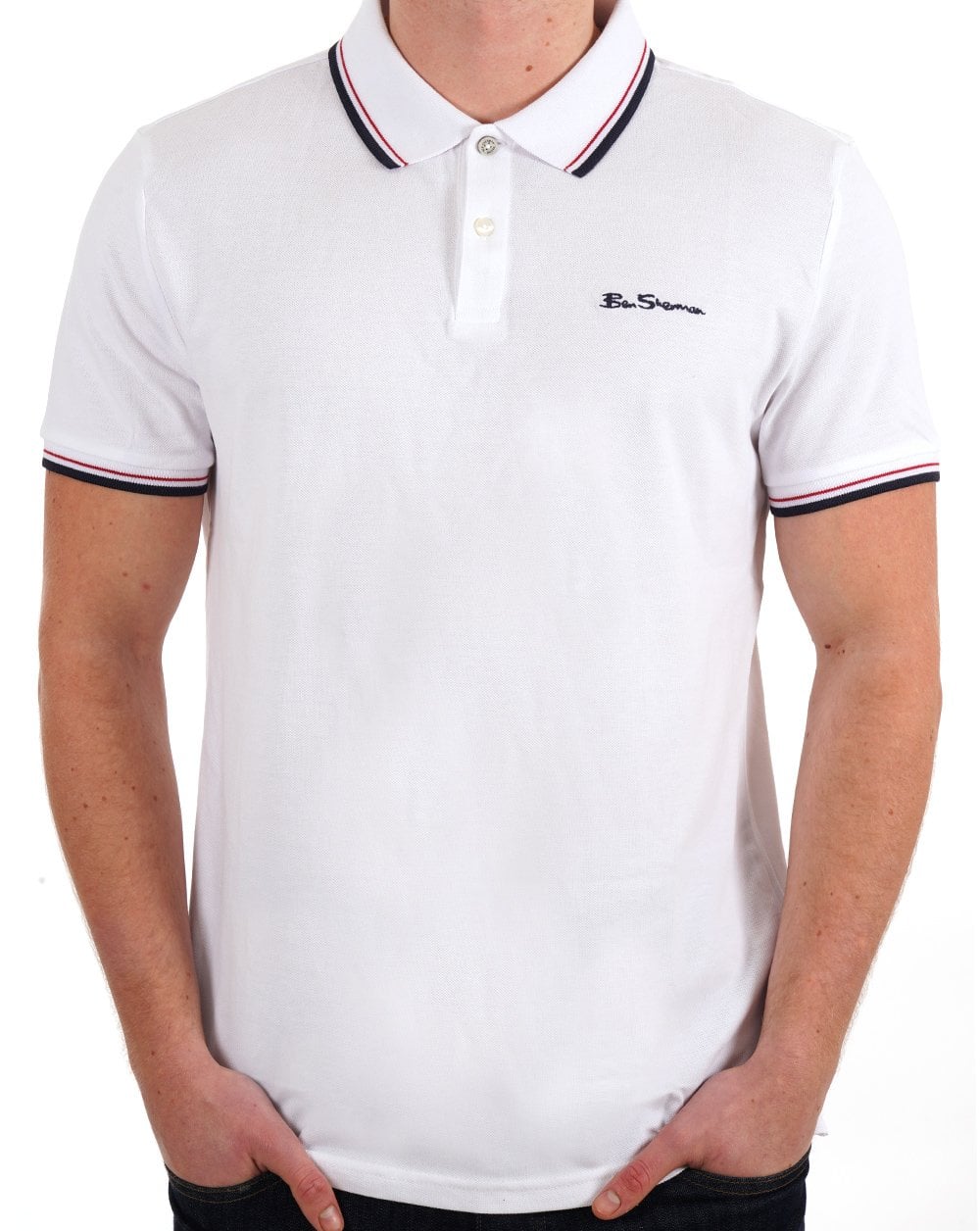 Ben Sherman Poloshirt Weiß