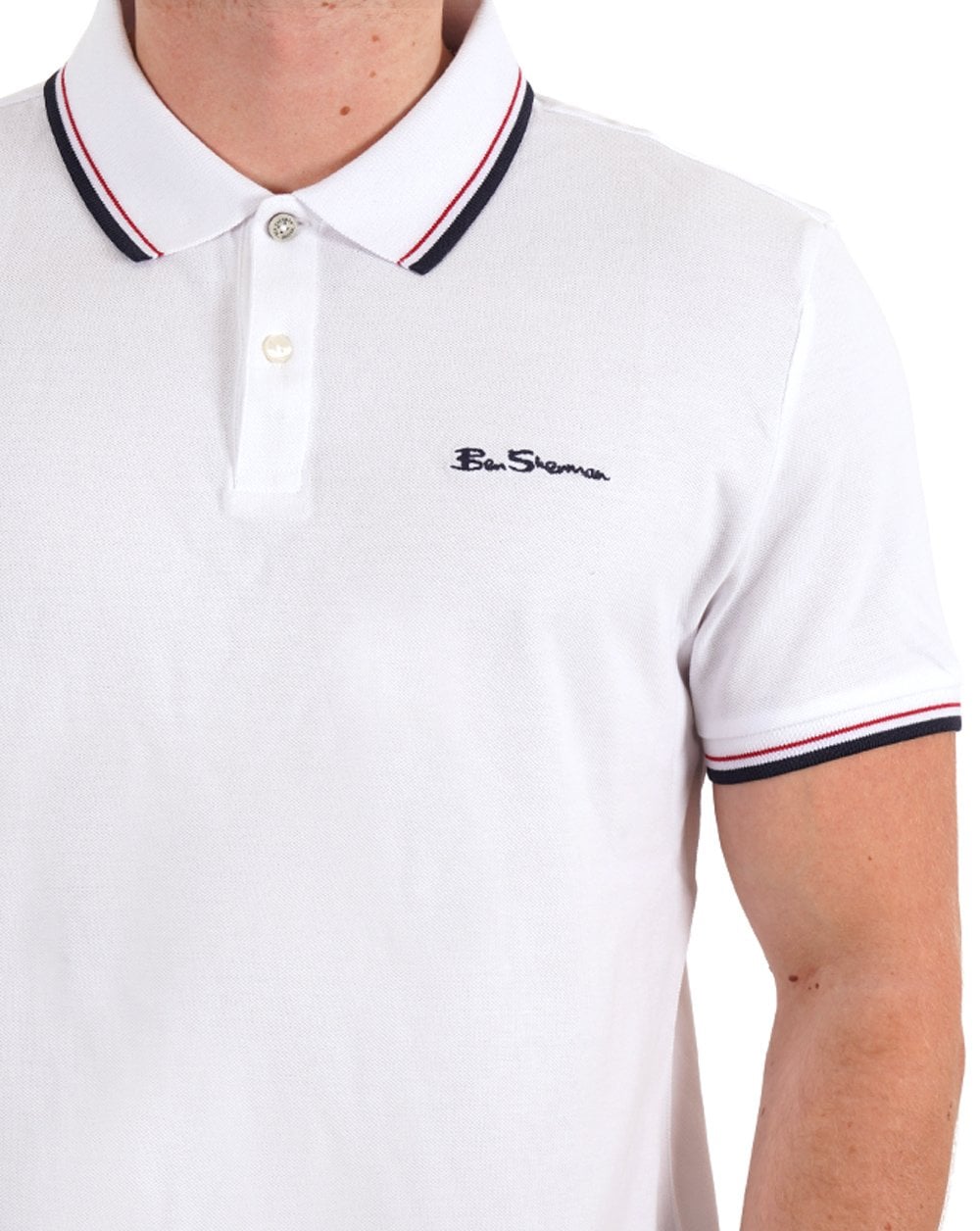 Ben Sherman Poloshirt Weiß
