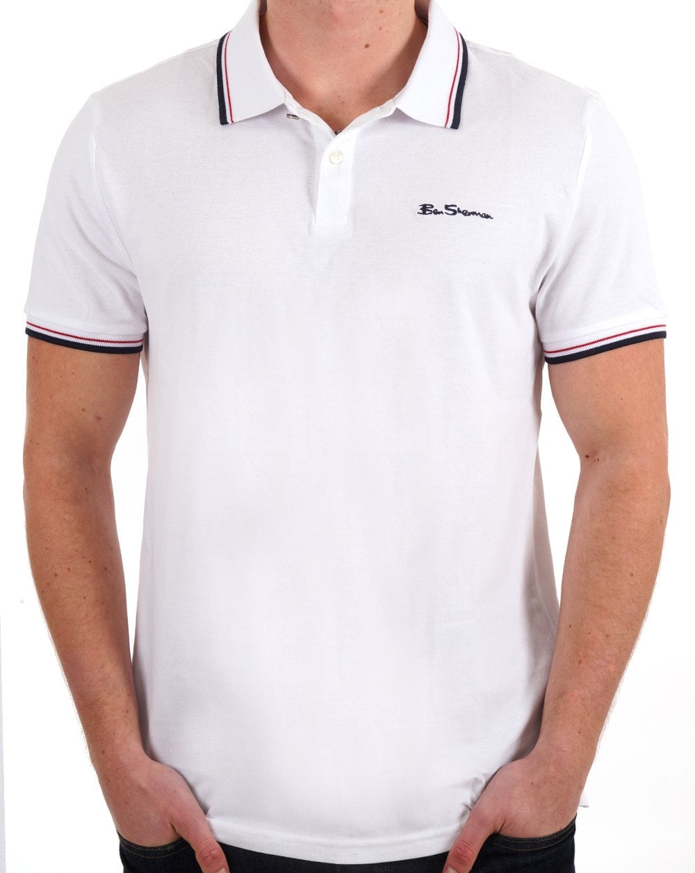 Ben Sherman Poloshirt Weiß