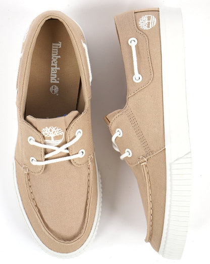Timberland Mylo Bay Sneaker aus hellbeigem Canvas