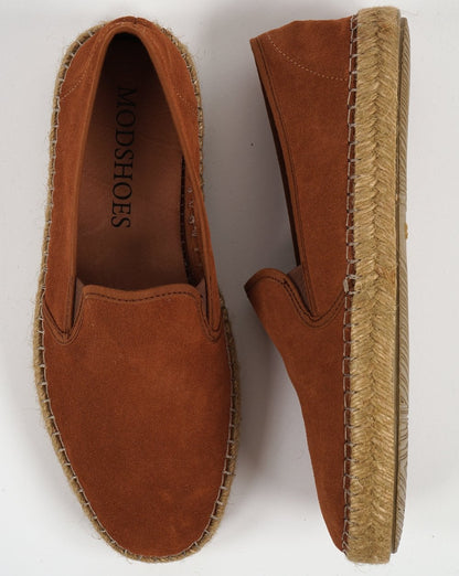 80er Casual Classics Ibiza Wildleder Espadrilles Hellbraun