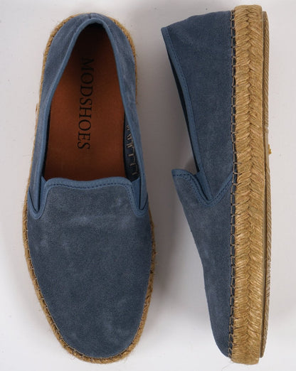 80er Casual Classics Ibiza Wildleder Espadrilles Denim Blau