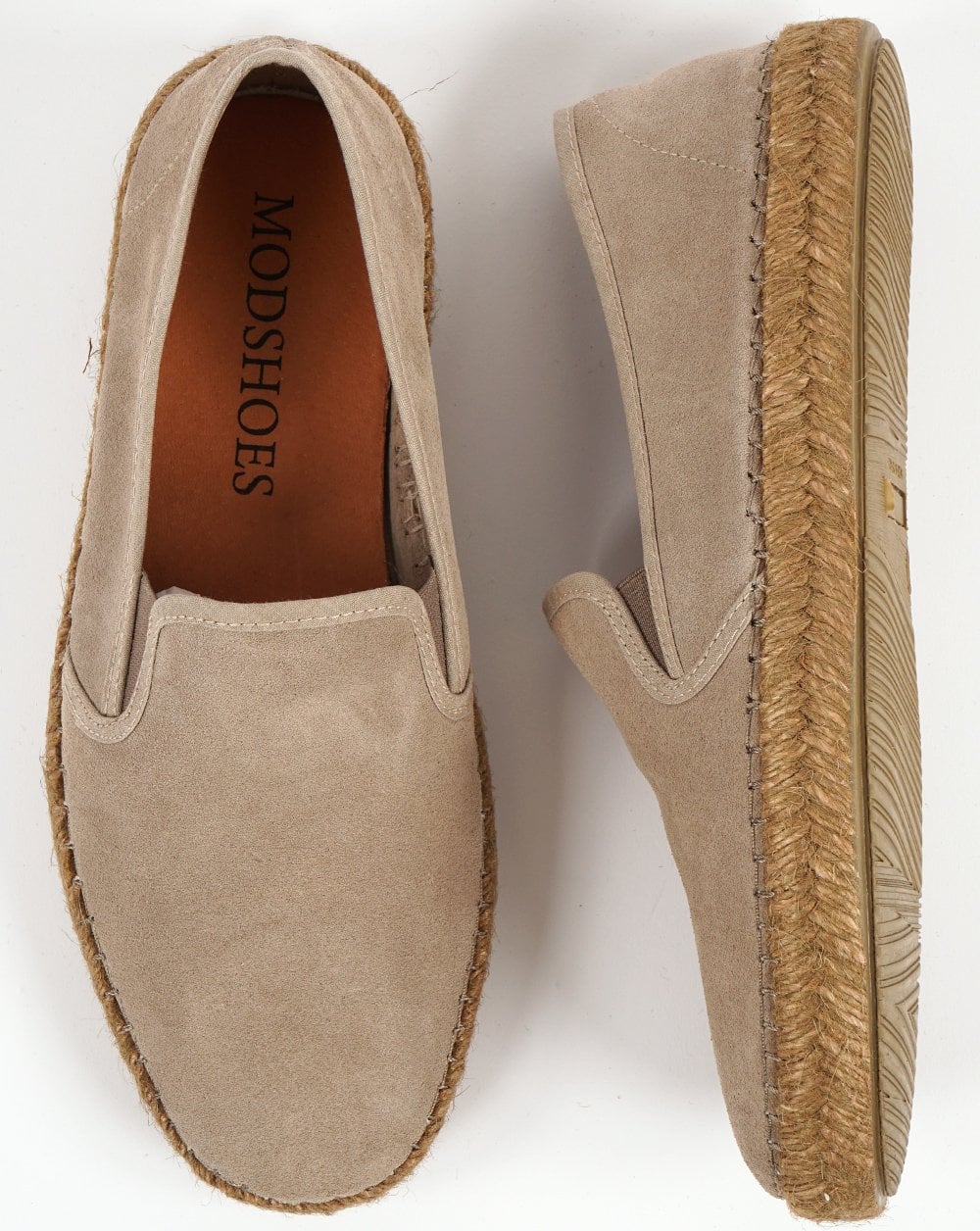 80er Casual Classics Ibiza Wildleder Espadrilles Stein