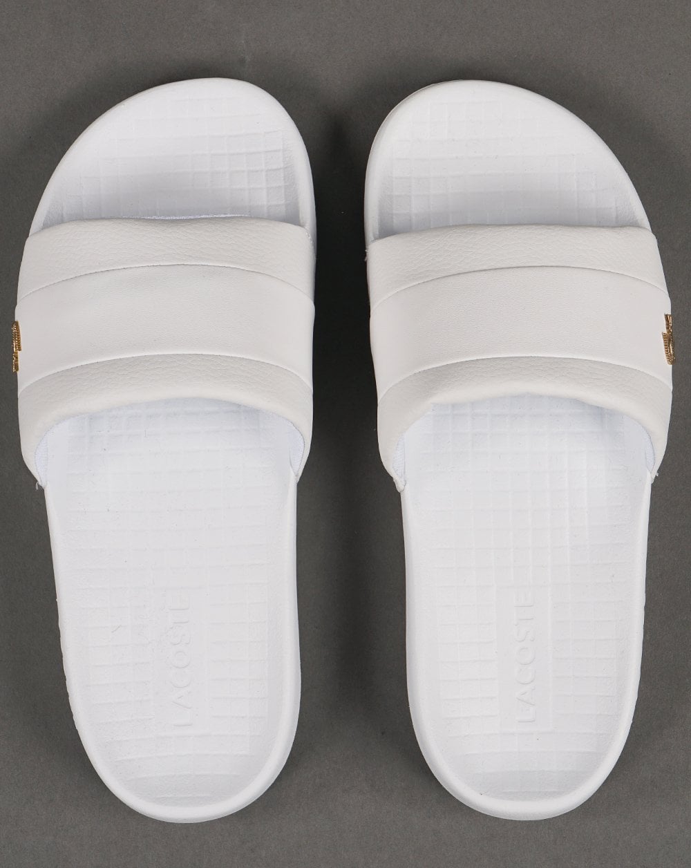 Lacoste Serve Hybrid Slide Weiß