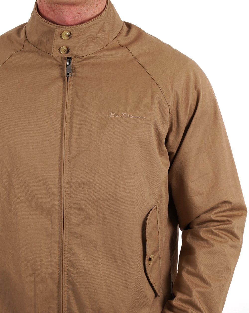 Ben Sherman Harrington Jacke Sand