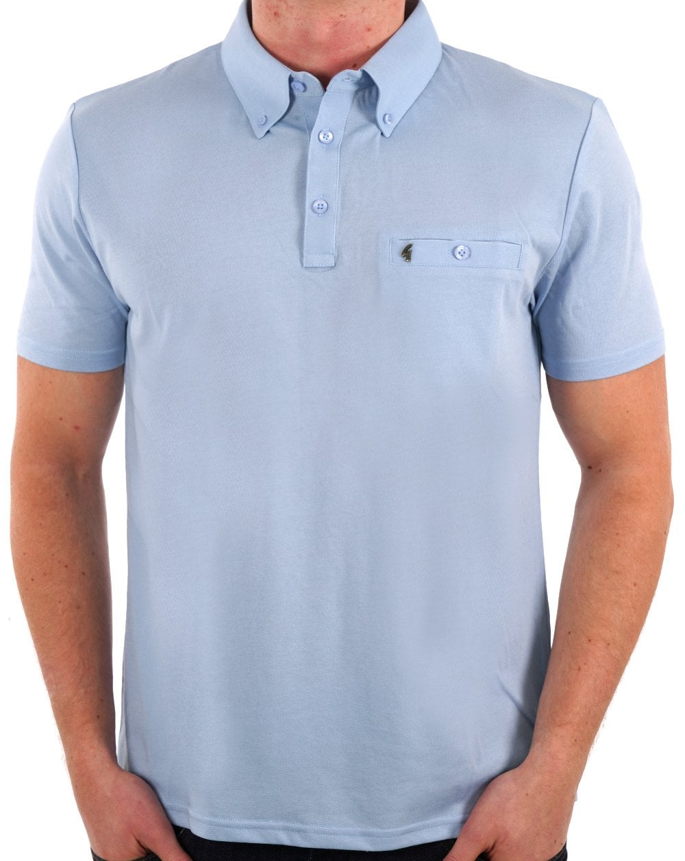 Gabicci Vintage Ladro Poloshirt Himmelblau