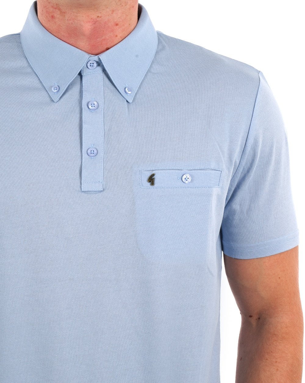 Gabicci Vintage Ladro Poloshirt Himmelblau