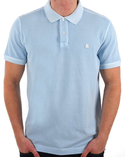 Benetton Logo Polo Verwaschenes Himmelblau