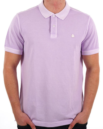 Benetton Logo Polo Verwaschenes Flieder