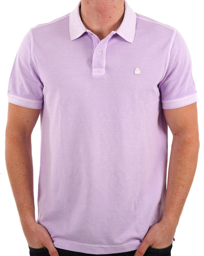 Benetton Logo Polo Verwaschenes Flieder