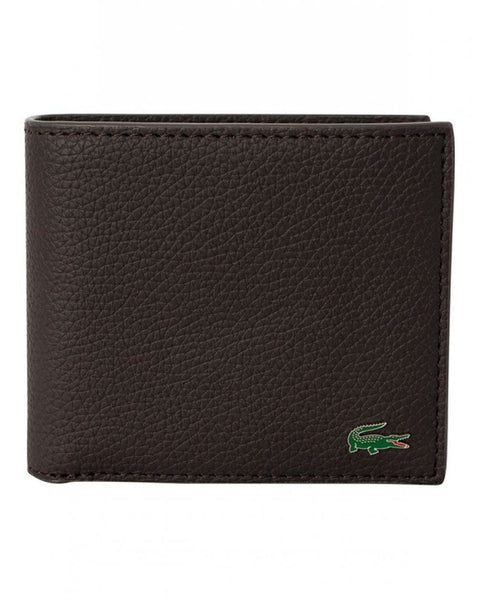 Lacoste Billfold Coin Wallet Brown