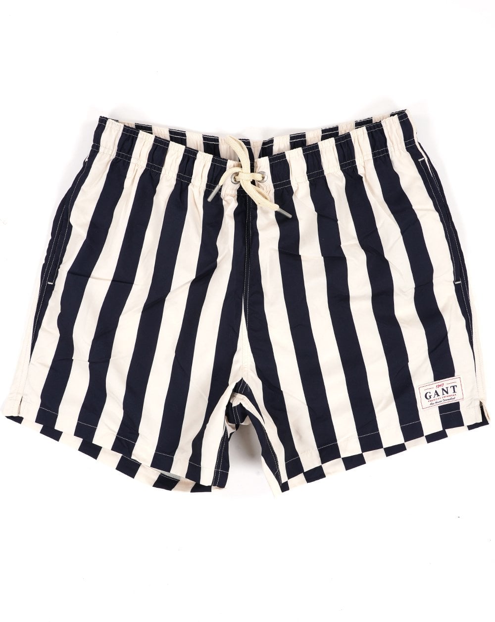 Gant Block Gestreifte Badeshorts Marineblau