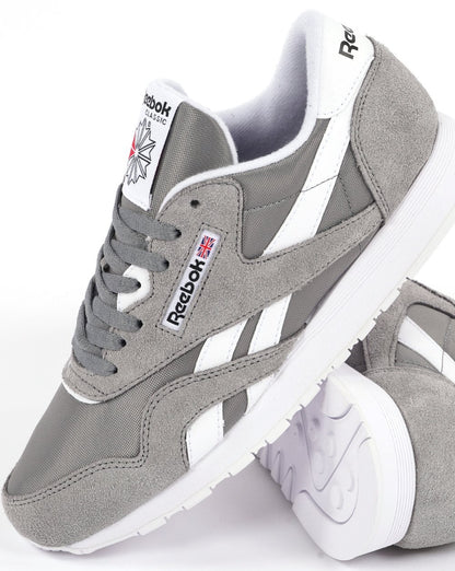 Reebok Classic Nylon Sneakers Reines Grau/Weiß