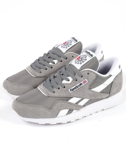 Reebok Classic Nylon Sneakers Reines Grau/Weiß