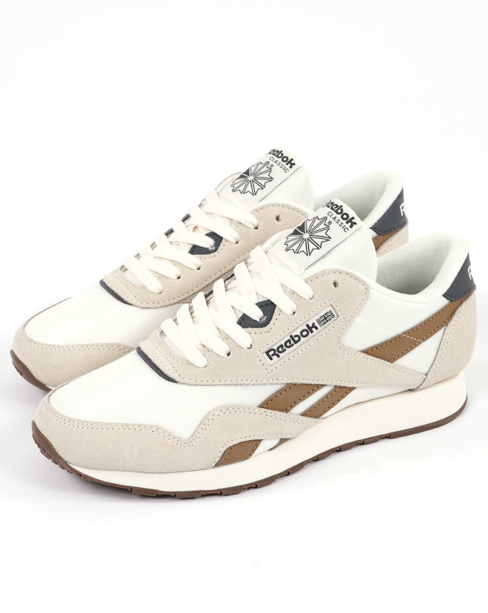 Reebok Classic Nylon Trainers Chalk/Bronze