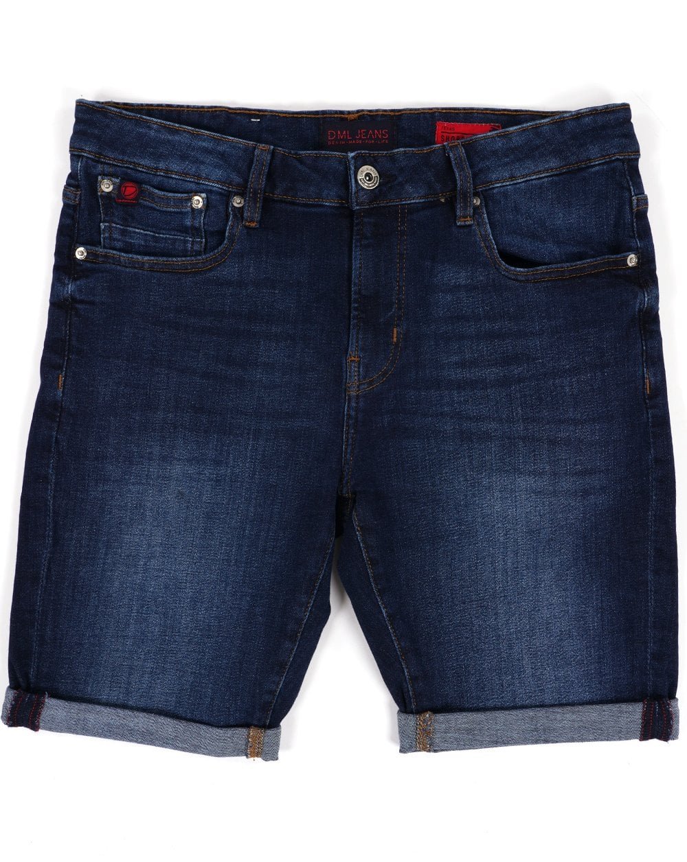 80er Casual Classics Texas Denim Shorts Dunkelblau