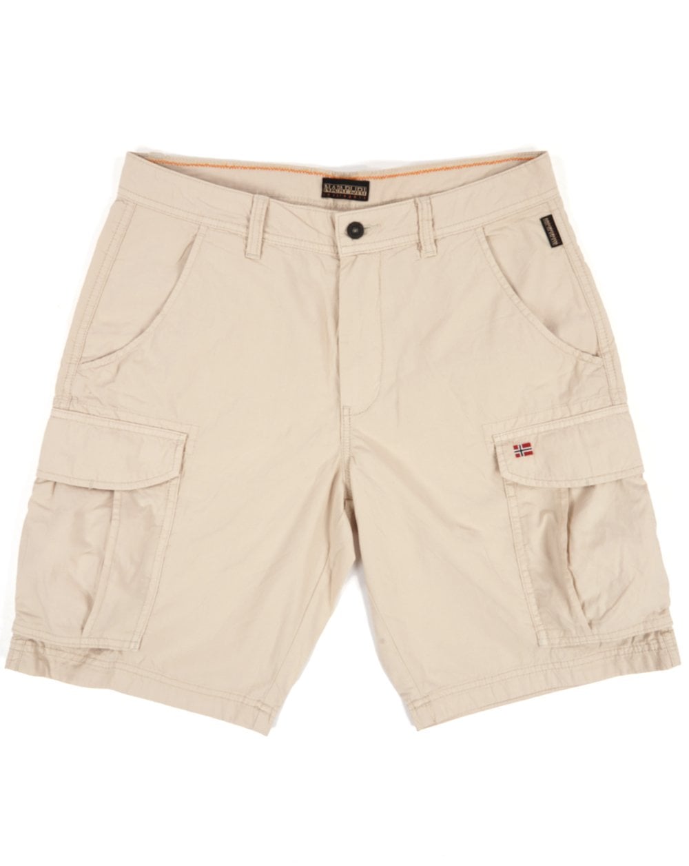 Napapijri Noto 2.0 Bermudashorts Beige Silber