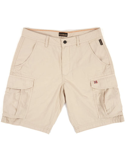 Napapijri Noto 2.0 Bermudashorts Beige Silber