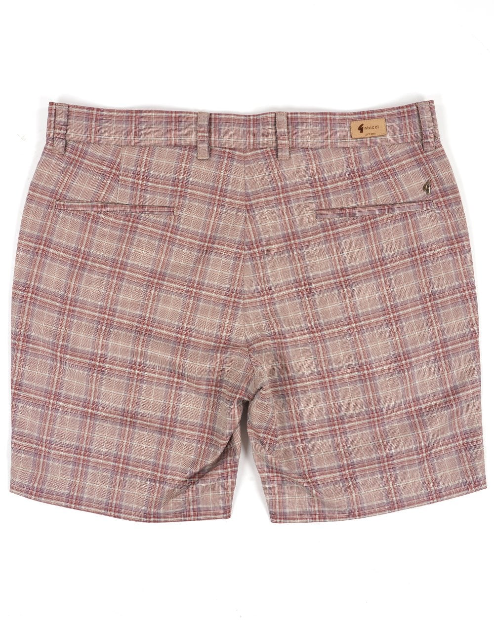Gabicci Vintage Murphy Check Shorts Walnuss