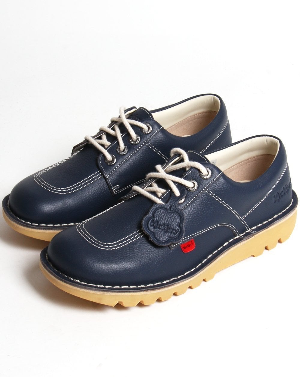 Kickers Kick Lo Lederschuhe, Marineblau