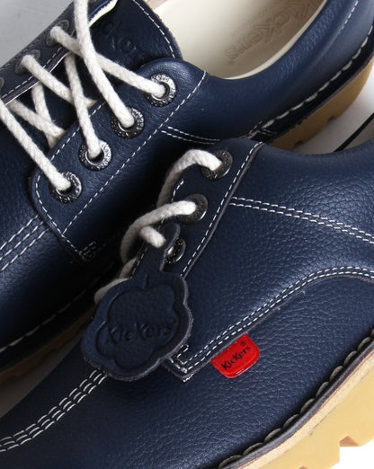 Kickers Kick Lo Lederschuhe, Marineblau