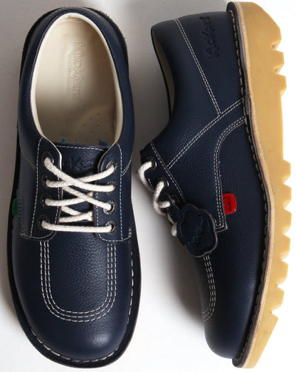 Kickers Kick Lo Lederschuhe, Marineblau