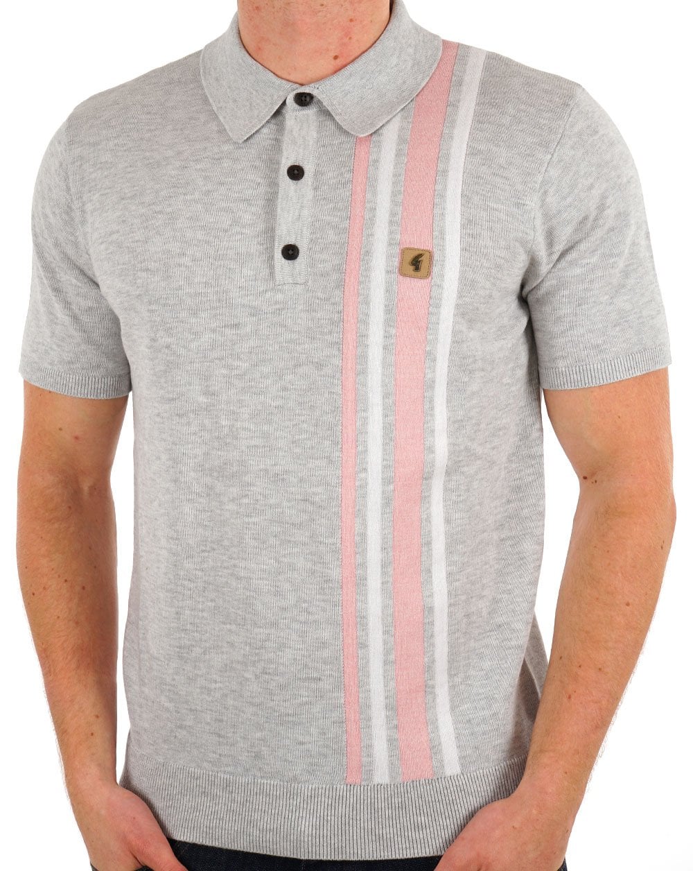 Gabicci Vintage Soda Strickpolo Grau