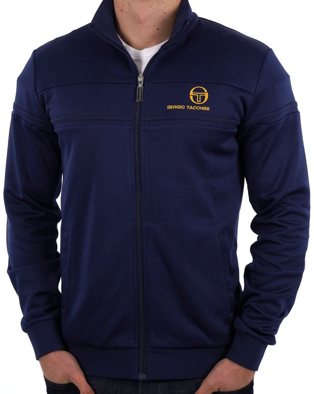 Sergio Tacchini Masters Trainingsjacke Marineblau Gold