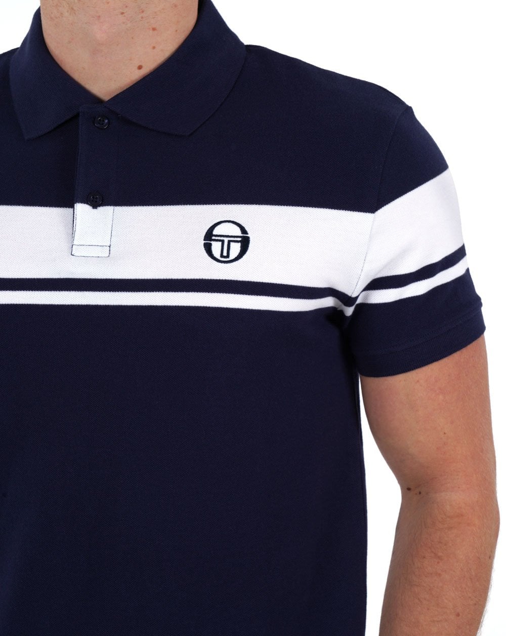 Sergio Tacchini Young Line Poloshirt Marineblau/Weiß