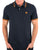 Pretty Green Barton Polo Shirt Navy/Orange