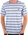 Pretty Green Capella Stripe T-shirt Blue