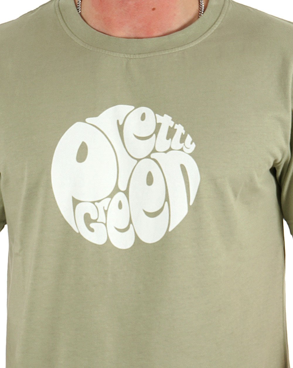 Pretty Green – Gillespie – T-Shirt in Salbeigrün