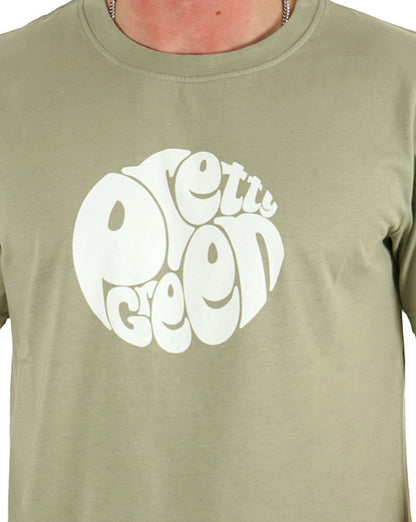 Pretty Green – Gillespie – T-Shirt in Salbeigrün
