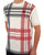 Trojan Check Panel T-shirt Ecru