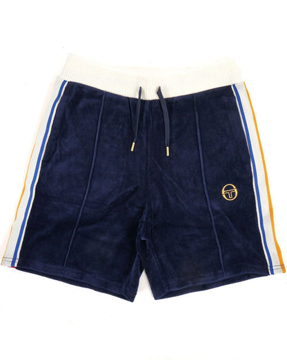 Sergio Tacchini Goran Veloursshorts Marineblau