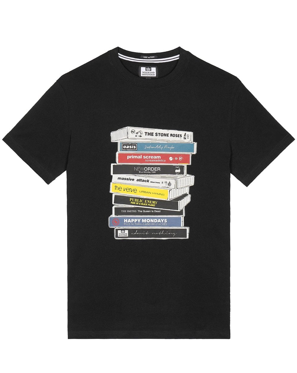 Weekend Offender Kassetten T-Shirt Schwarz