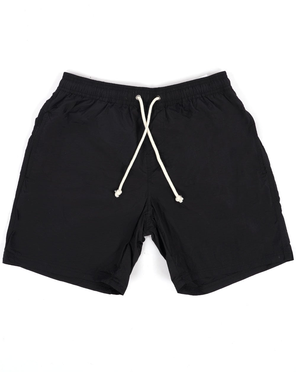 Aquascutum – Karierte Badeshorts mit Taschen in Schwarz