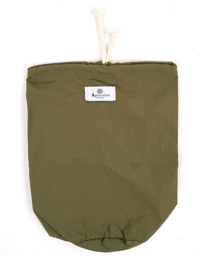 Aquascutum – Karierte Badeshorts mit Taschen in Armeegrün