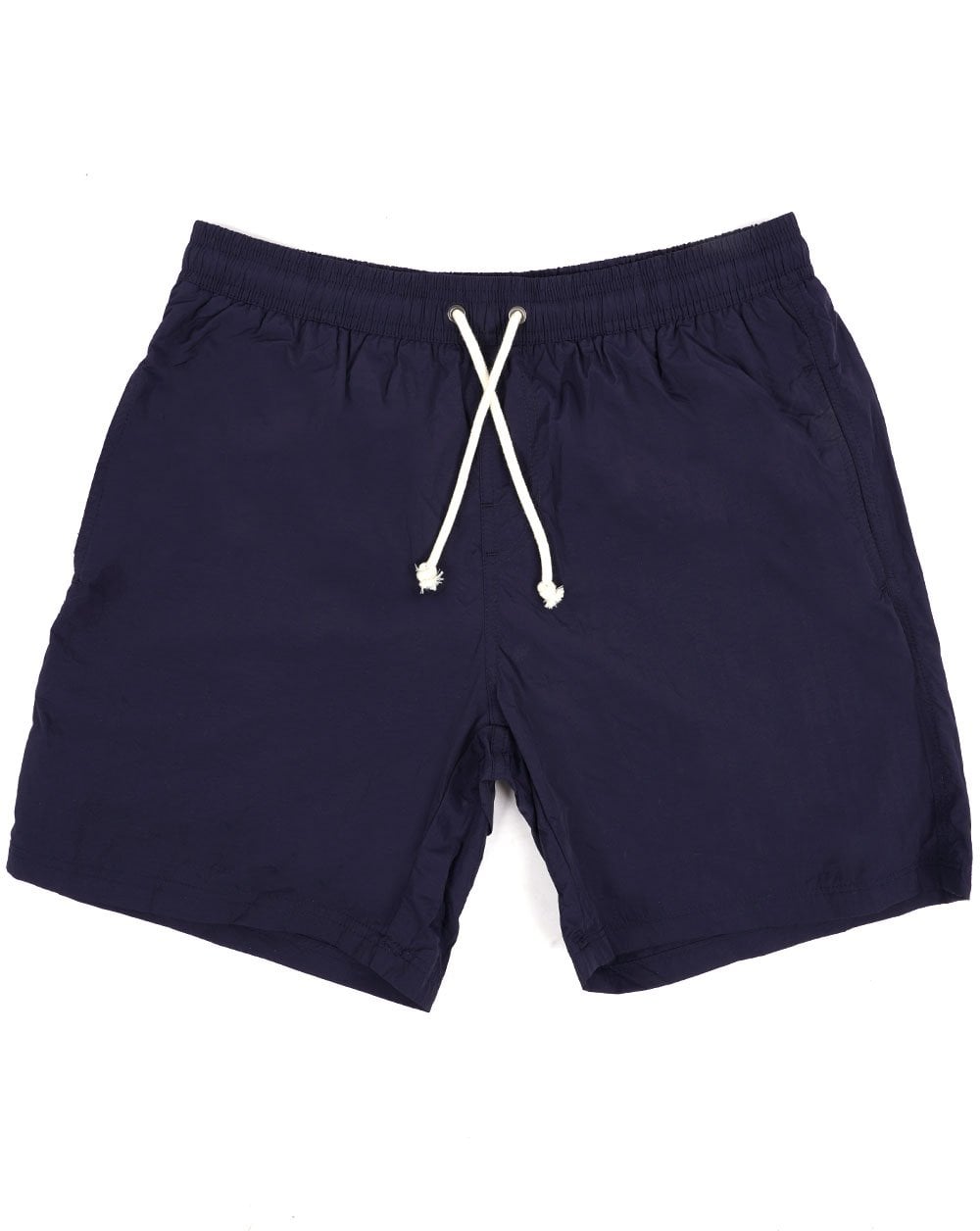 Aquascutum – Karierte Badeshorts mit Taschen in Marineblau
