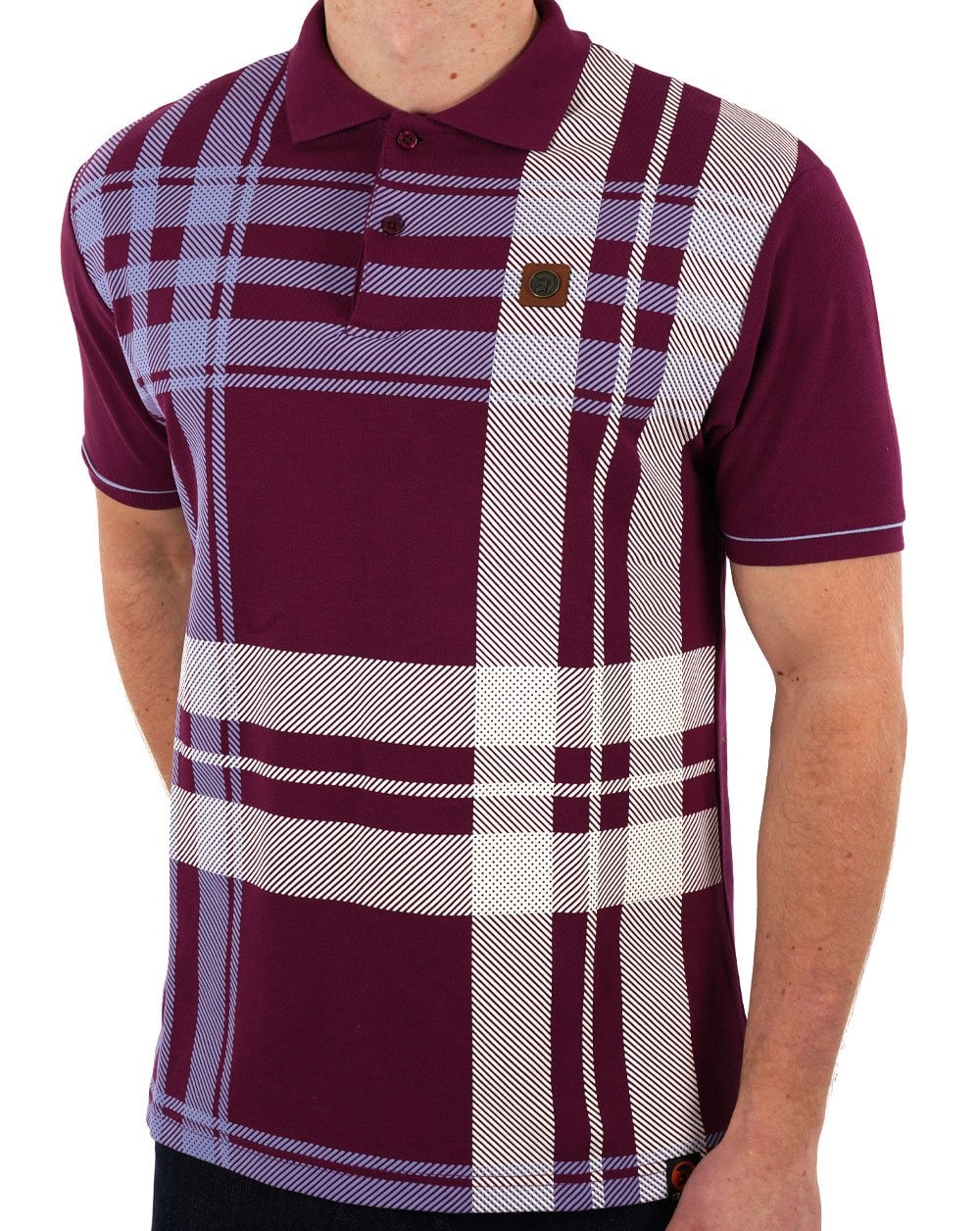 Trojan Check Panel Poloshirt Port