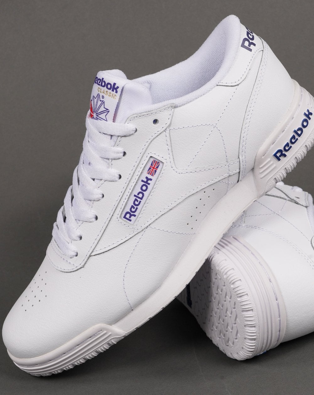 Reebok – Exofit Lo Clean – Weiße Sneaker mit Logo