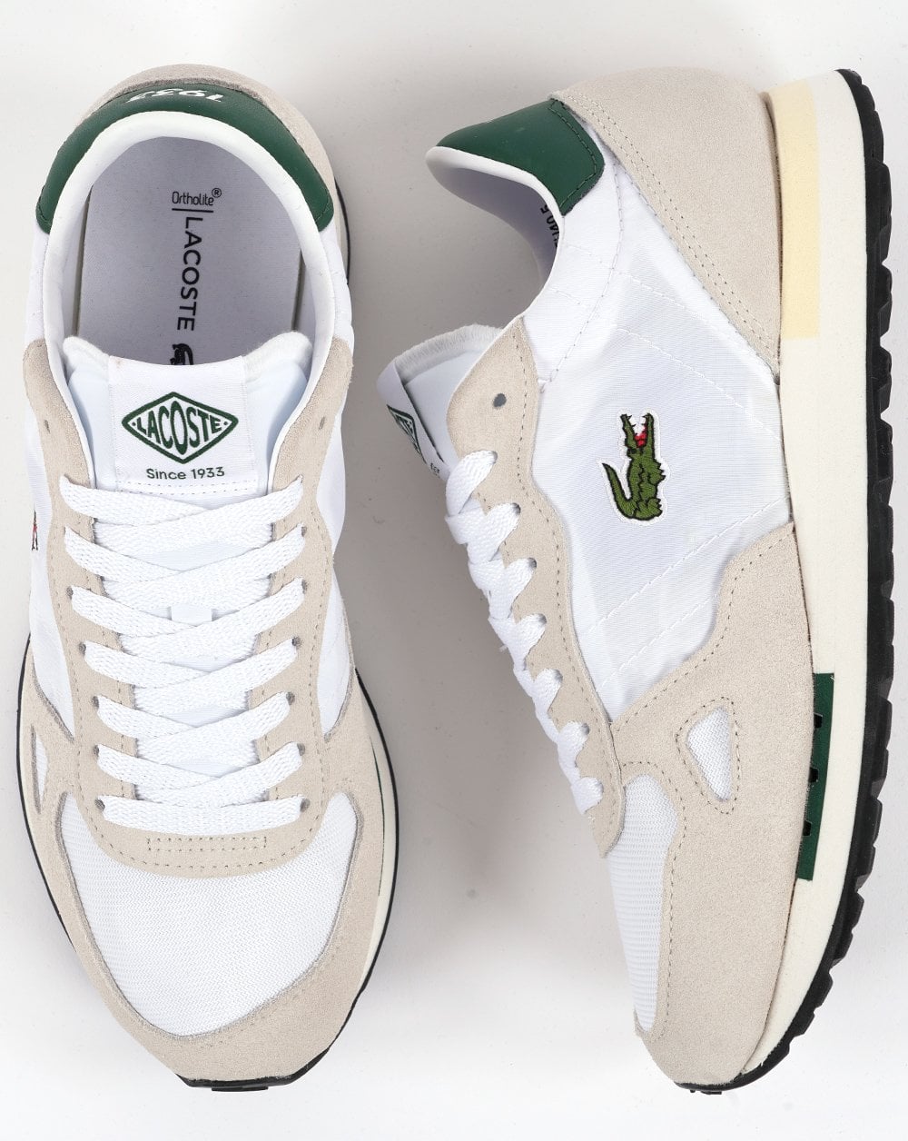 Lacoste Run Trainer Weiß Dunkelgrün