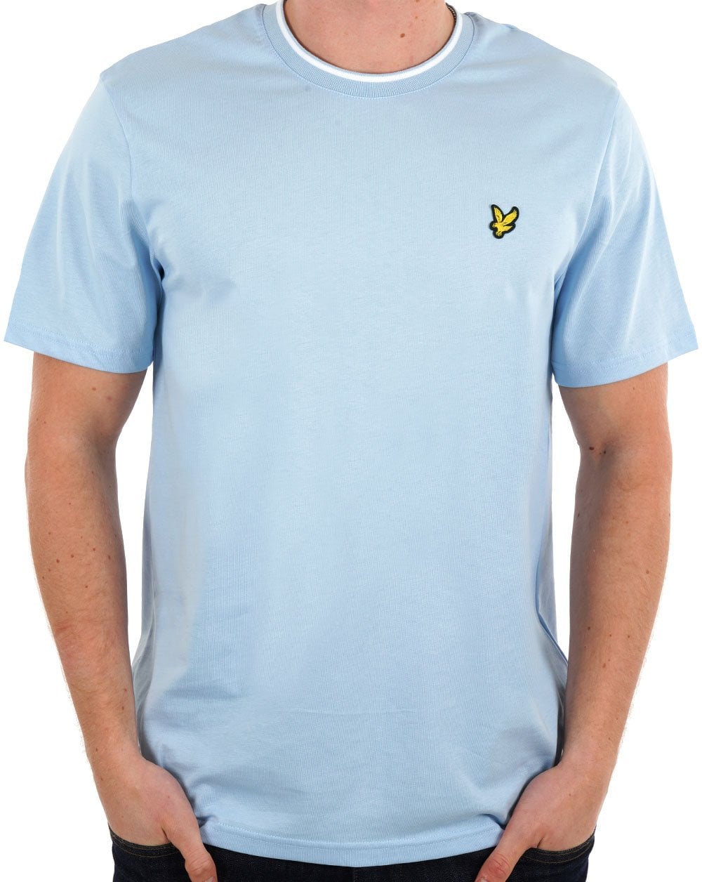 Lyle &amp; Scott T-Shirt mit Streifen in Hellblau