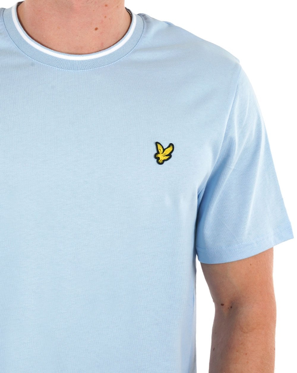 Lyle &amp; Scott T-Shirt mit Streifen in Hellblau
